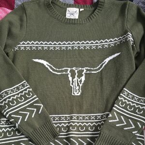 Cotton & Rye Olive Green Sweater